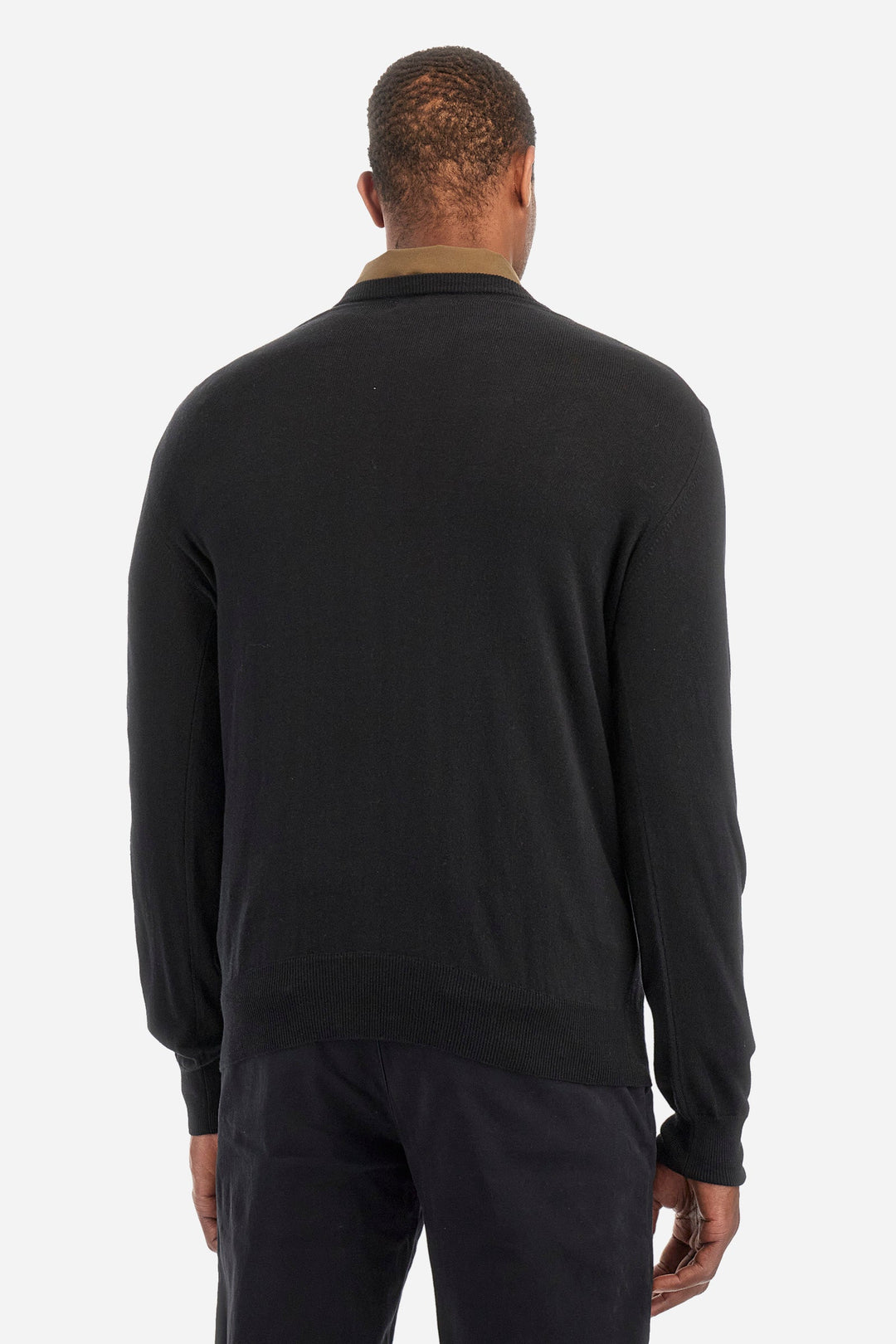 La Martina Sweaters Regular Fit in Cotton Mix - ZAYDEN ZMS002-YW091- Concorde Fashion#color_black-09999