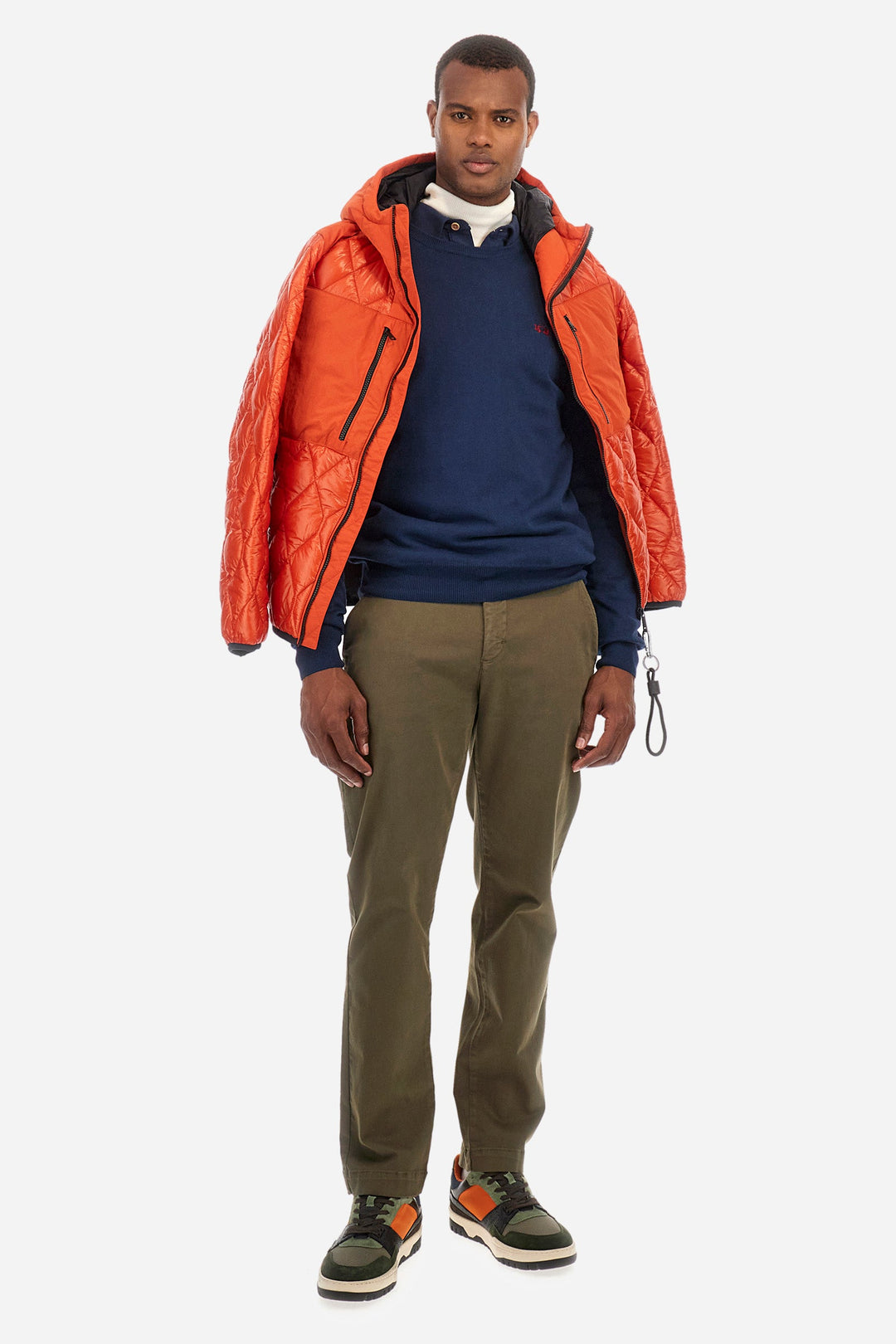La Martina Sweaters Regular Fit in Cotton Mix - ZAYDEN ZMS002-YW091- Concorde Fashion#color_navy-07017