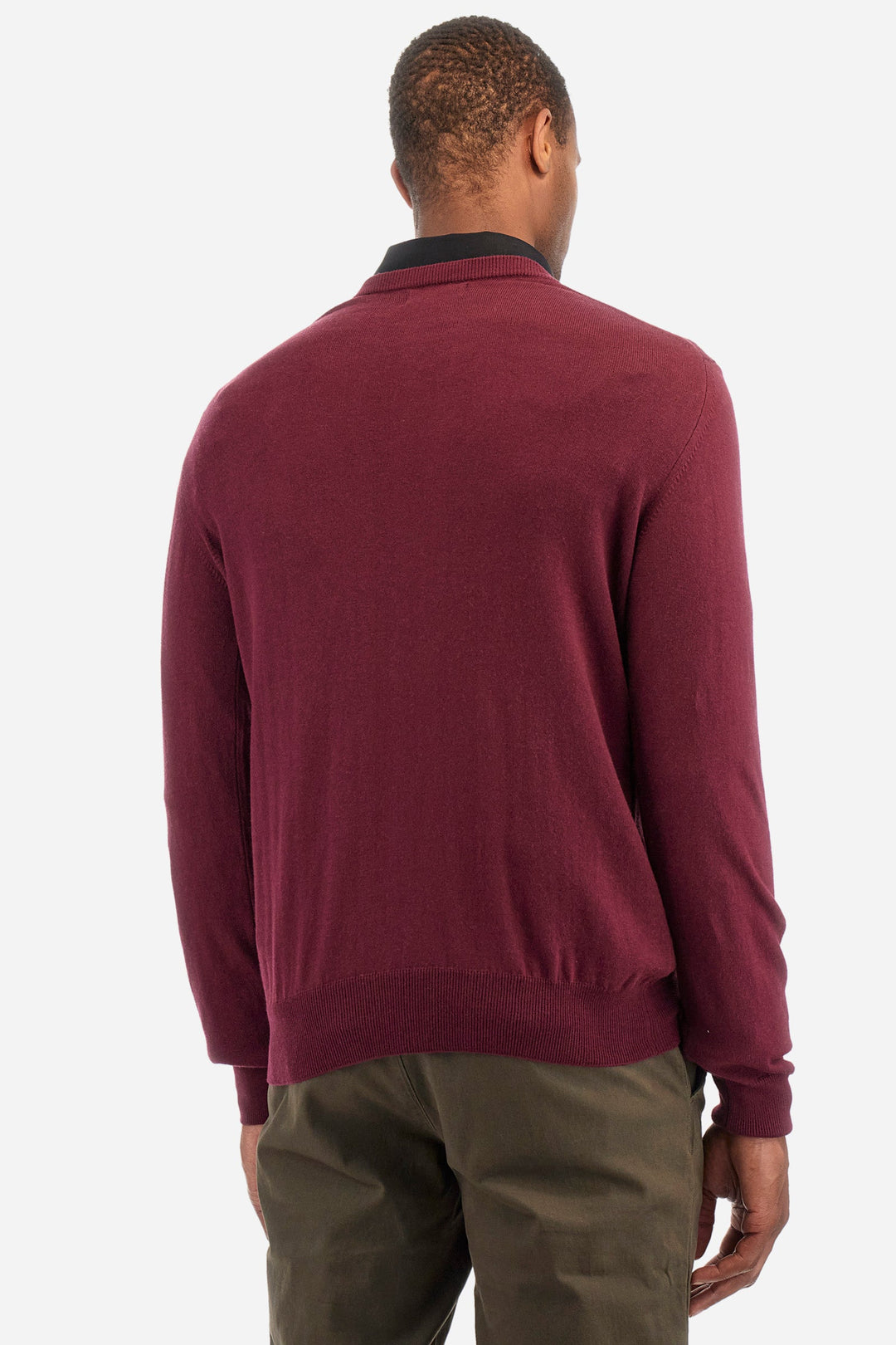 La Martina Sweaters Regular Fit in Cotton Mix - ZAYDEN ZMS002-YW091- Concorde Fashion#color_red-06046