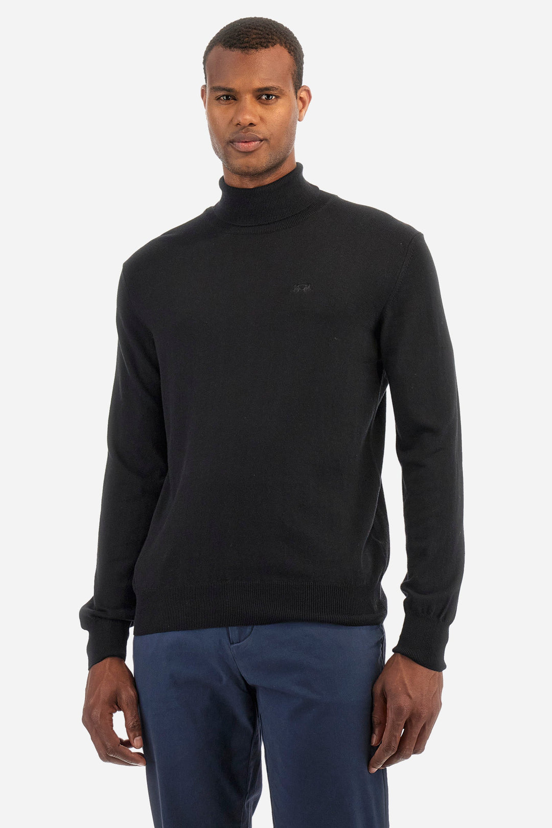 La Martina Sweaters Regular Fit in Cotton Mix - ZAYLE ZMS019-YW091- Concorde Fashion#color_black-09999