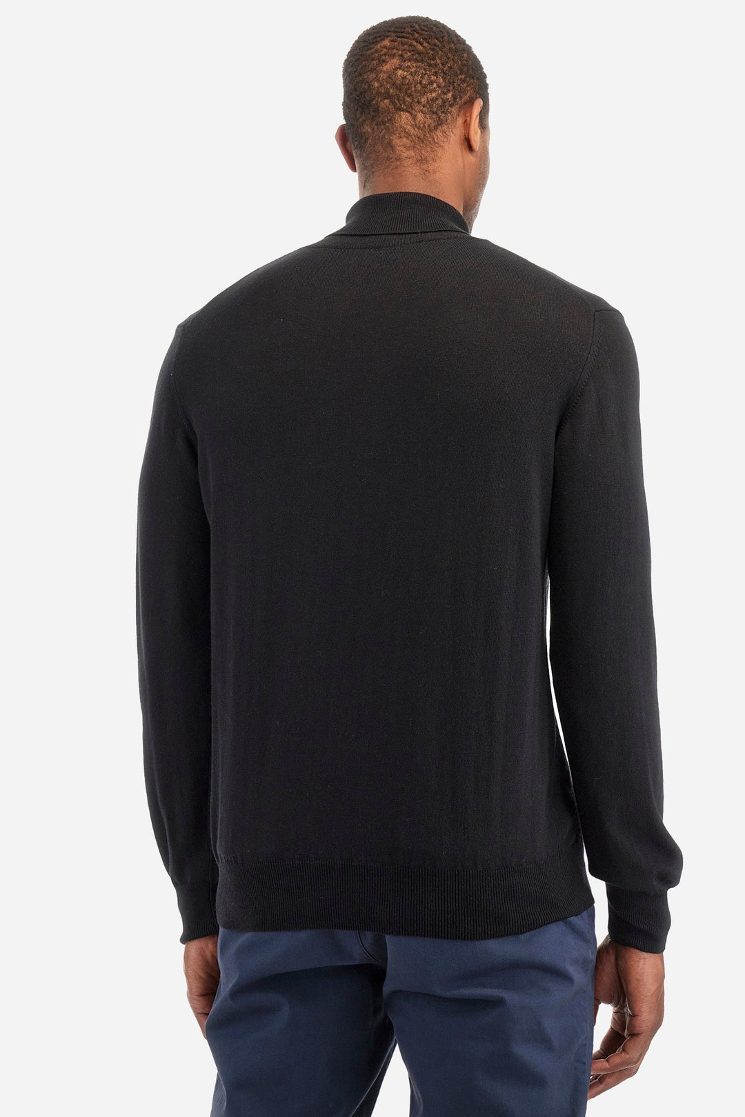 La Martina Sweaters Regular Fit in Cotton Mix - ZAYLE ZMS019-YW091- Concorde Fashion#color_black-09999