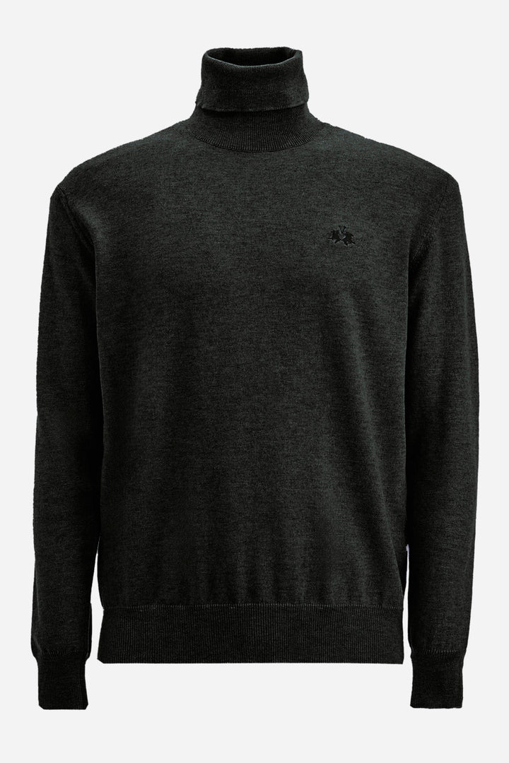 La Martina Sweaters Regular Fit in Cotton Mix - ZAYLE ZMS019-YW091- Concorde Fashion#color_black-09999