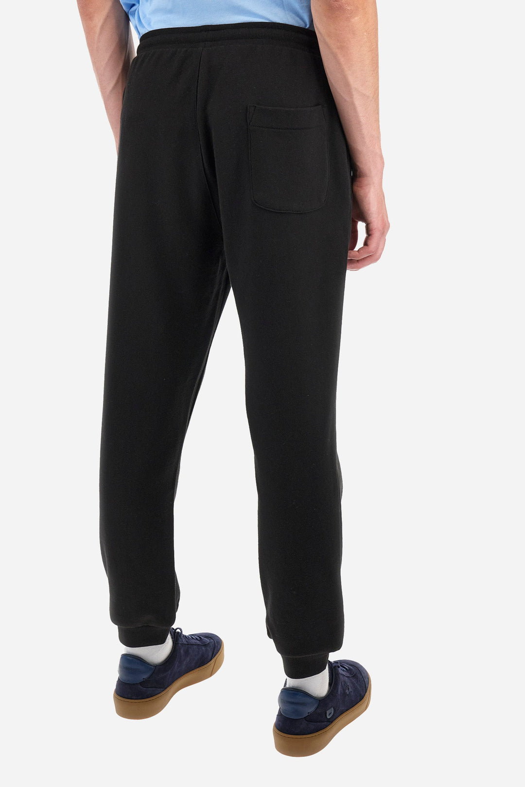 La Martina Jogging Pants Regular Fit in Cotton - ZAKAI ZMT005-FP564- Concorde Fashion#color_black-09999