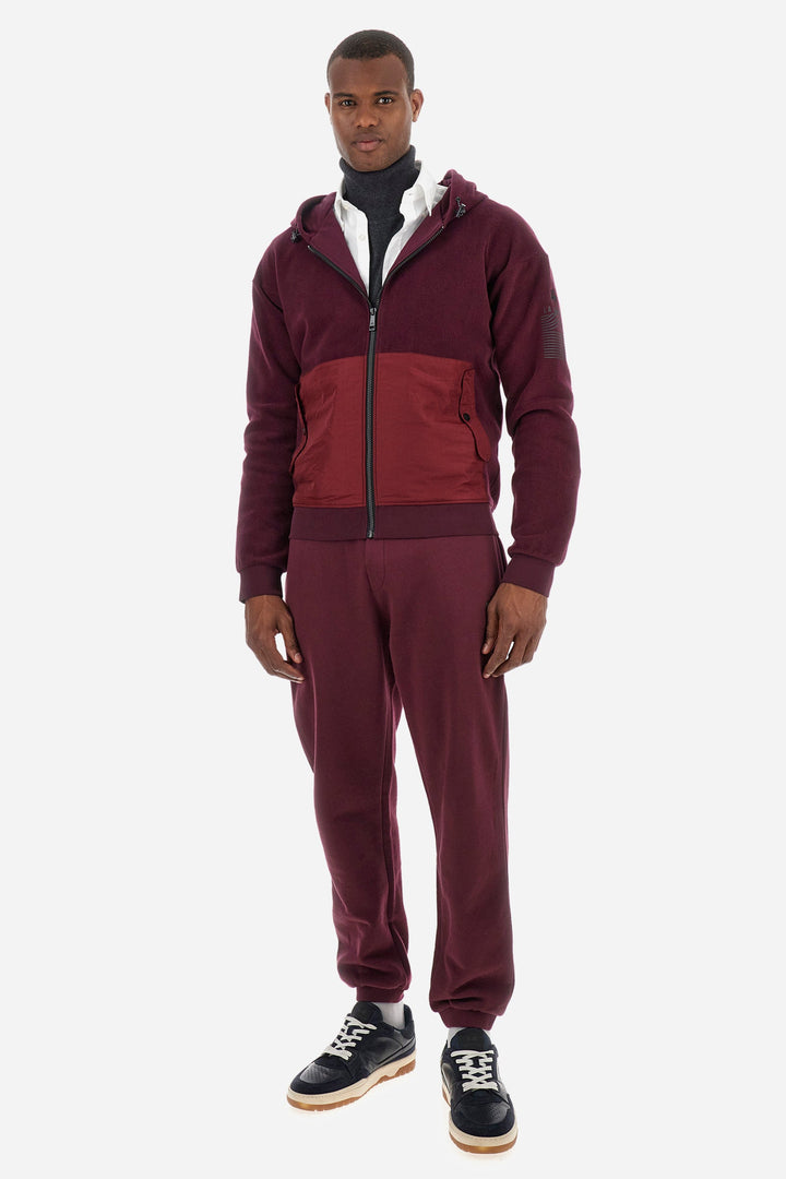 La Martina Jogging Pants Regular Fit in Cotton - ZAKAI ZMT005-FP564- Concorde Fashion#color_red-06046