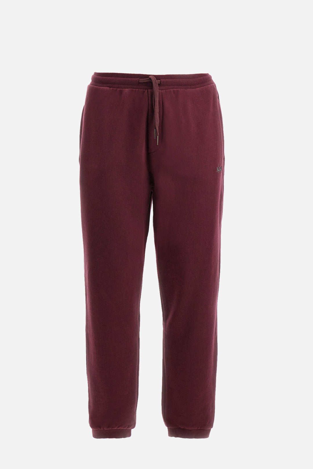 La Martina Jogging Pants Regular Fit in Cotton - ZAKAI ZMT005-FP564- Concorde Fashion#color_red-06046