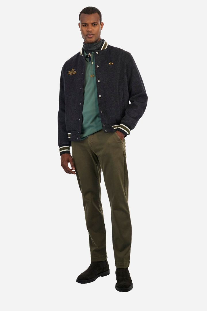 La Martina Chinos Regular Fit in Cotton Mix - ZIVON ZMT009-TW463- Concorde Fashion#color_brown-03165