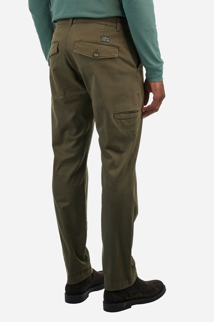 La Martina Chinos Regular Fit in Cotton Mix - ZIVON ZMT009-TW463- Concorde Fashion#color_brown-03165