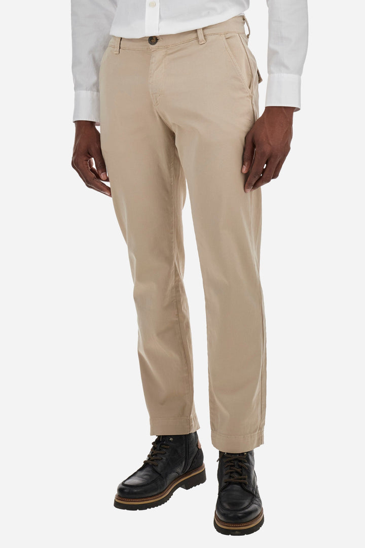 La Martina Chinos Regular Fit in Cotton Mix - ZIVON ZMT009-TW463- Concorde Fashion#color_green-04022