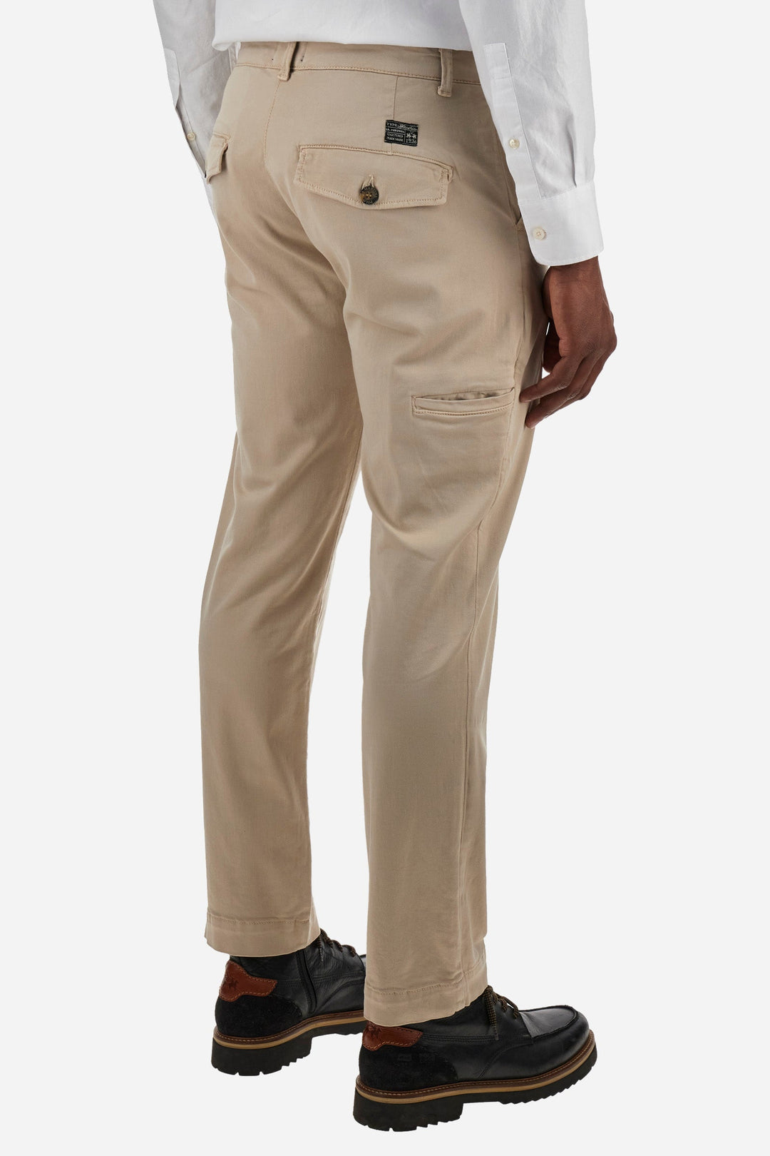 La Martina Chinos Regular Fit in Cotton Mix - ZIVON ZMT009-TW463- Concorde Fashion#color_green-04022