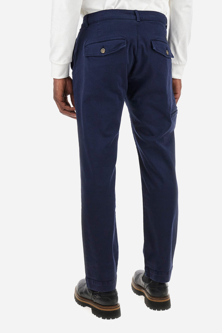 La Martina Chinos Regular Fit in Cotton Mix - ZIVON ZMT009-TW463- Concorde Fashion#color_navy-07017
