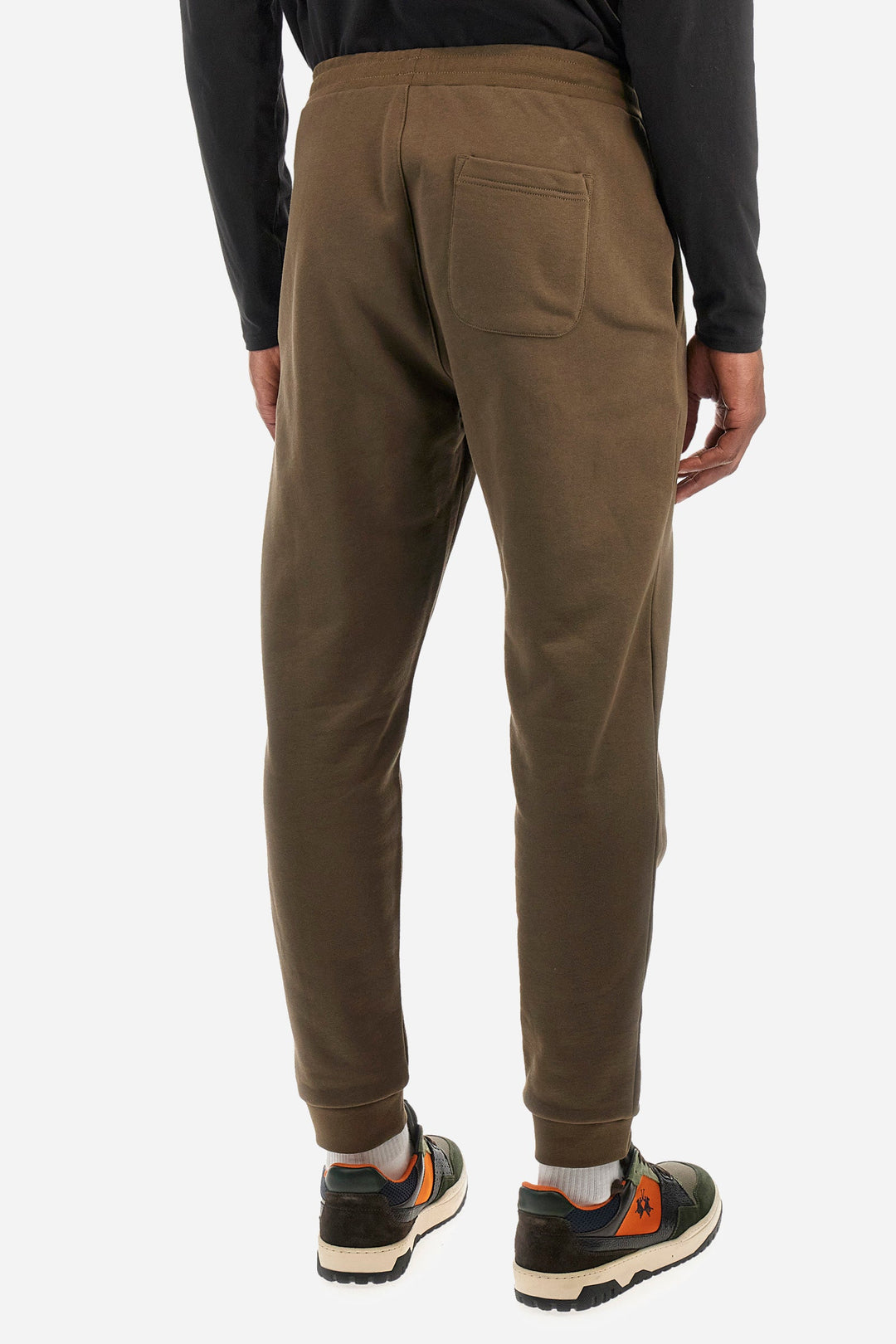 La Martina Jogging Pants Regular Fit in Cotton - ZHAN ZMTG01-FP559- Concorde Fashion#color_brown-03165