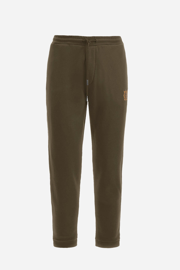 La Martina Jogging Pants Regular Fit in Cotton - ZHAN ZMTG01-FP559- Concorde Fashion#color_brown-03165