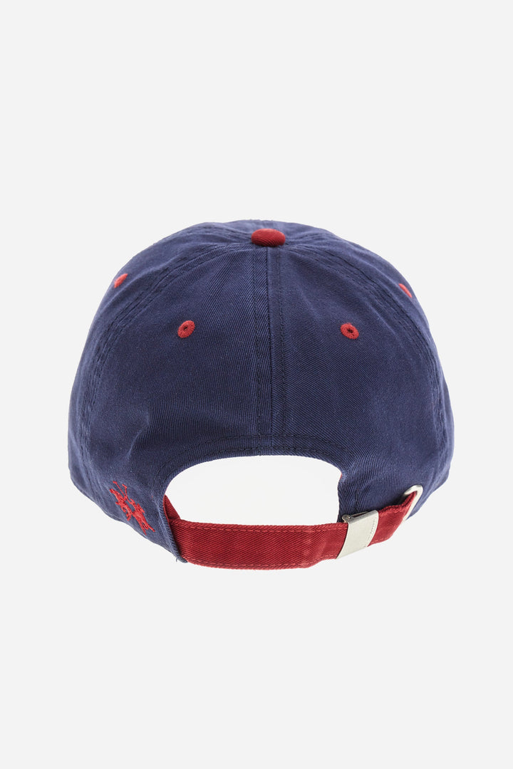 La Martina Hats Regular Fit in Cotton - ZION ZUH300-TW460- Concorde Fashion#color_navy-07017