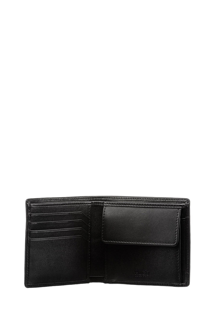 HUGO Wallets in Leather - SUBWAY_4 CC COIN 10143382 01-50312008 - Concorde Fashion#color_black-001