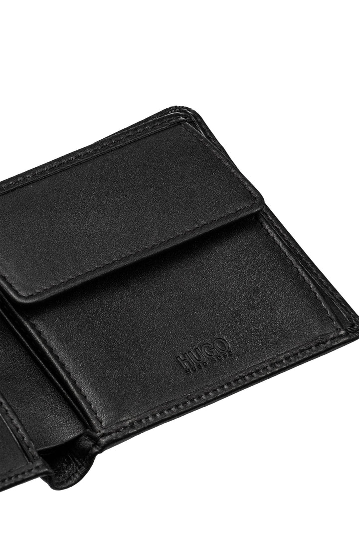 HUGO Wallets in Leather - SUBWAY_4 CC COIN 10143382 01-50312008 - Concorde Fashion#color_black-001