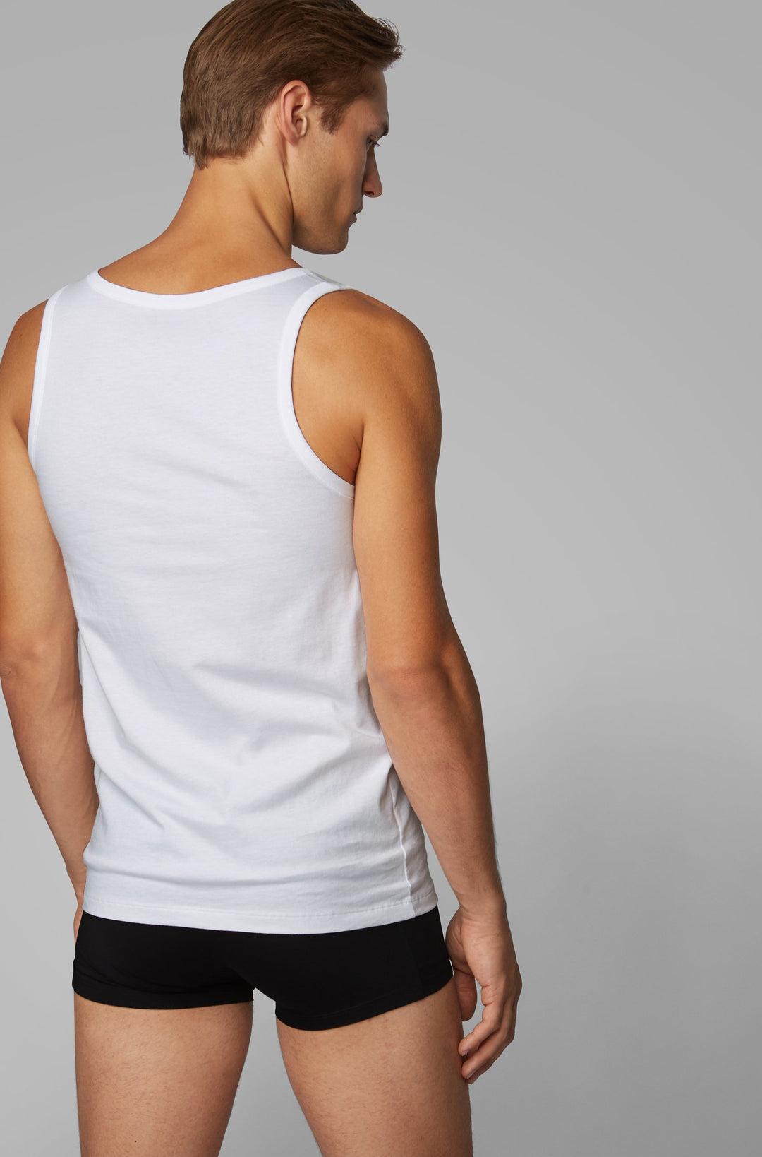 BOSS Regular Fit T-Shirts in Cotton - TANK TOP 3P CO 10145963 01-50325387 - Concorde Fashion#color_white-100