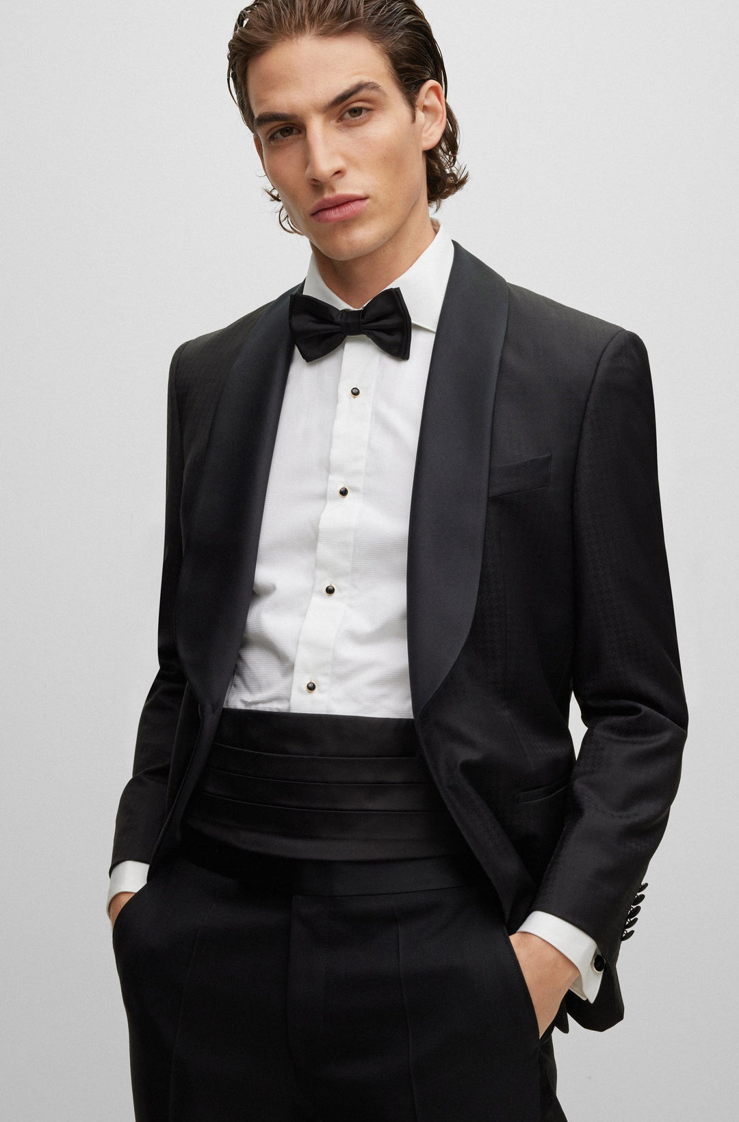 BOSS  Ties in Silk - H-BOW T+CUMM 10187722 01-50480282- Concorde Fashion#color_black-001