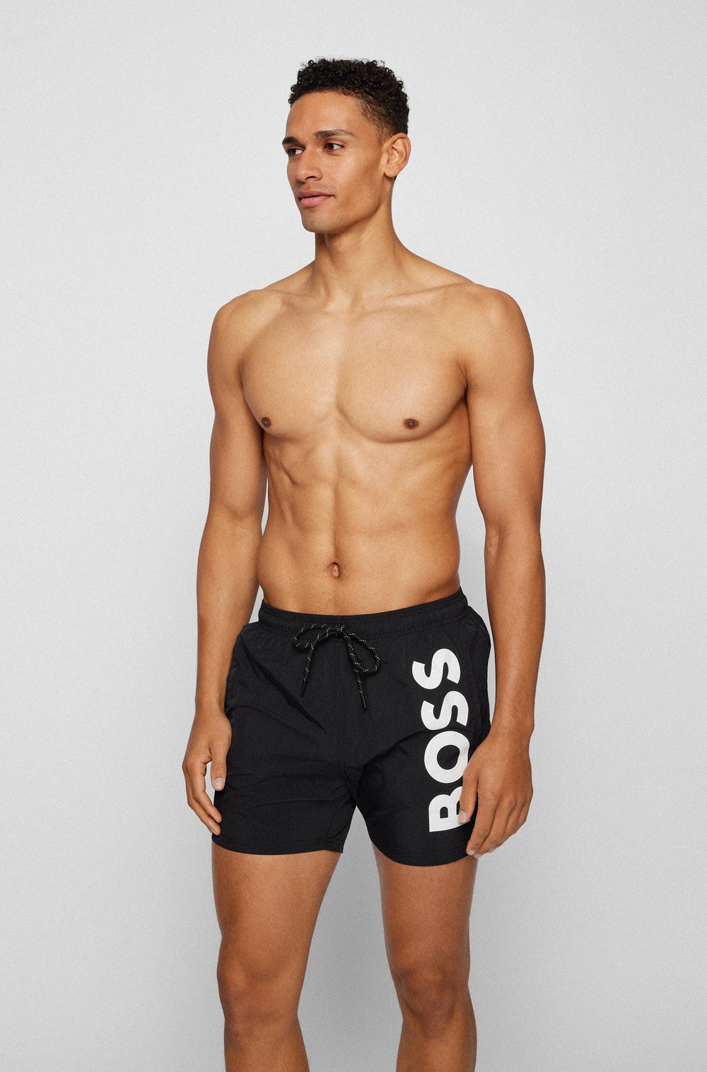 BOSS Regular Fit Shorts in Nylon - OCTOPUS 10197683 04-50469602 - Concorde Fashion#color_black-007