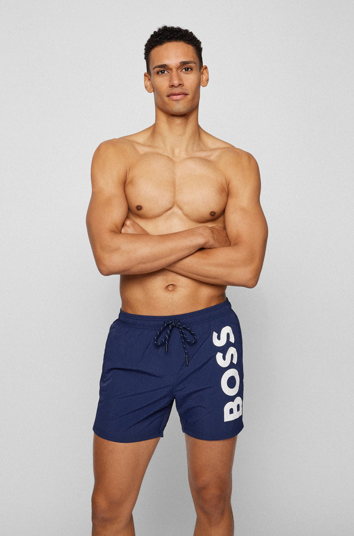 BOSS Regular Fit Shorts in Nylon - OCTOPUS 10197683 04-50469602 - Concorde Fashion#color_navy-413