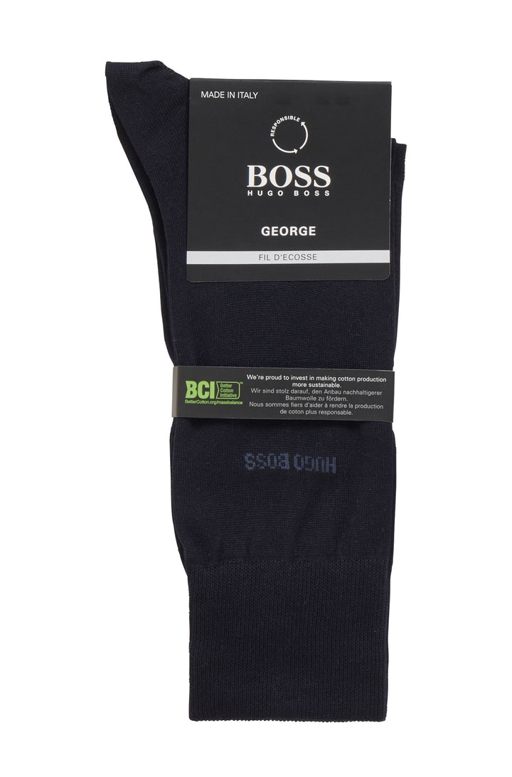 BOSS   Socks in Cotton - GEORGE RS UNI MC 10208205 01-50388433 - Concorde Fashion#color_navy-401