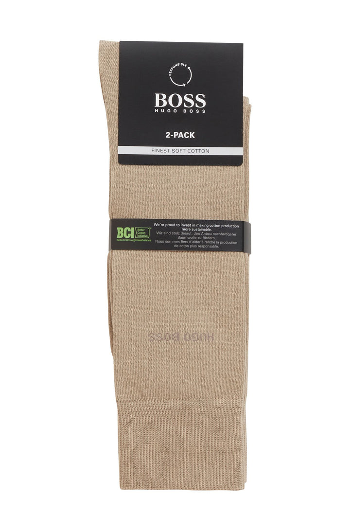 BOSS   Socks in Cotton - GEORGE RS UNI MC 10208205 01-50388433 - Concorde Fashion#color_beige-261
