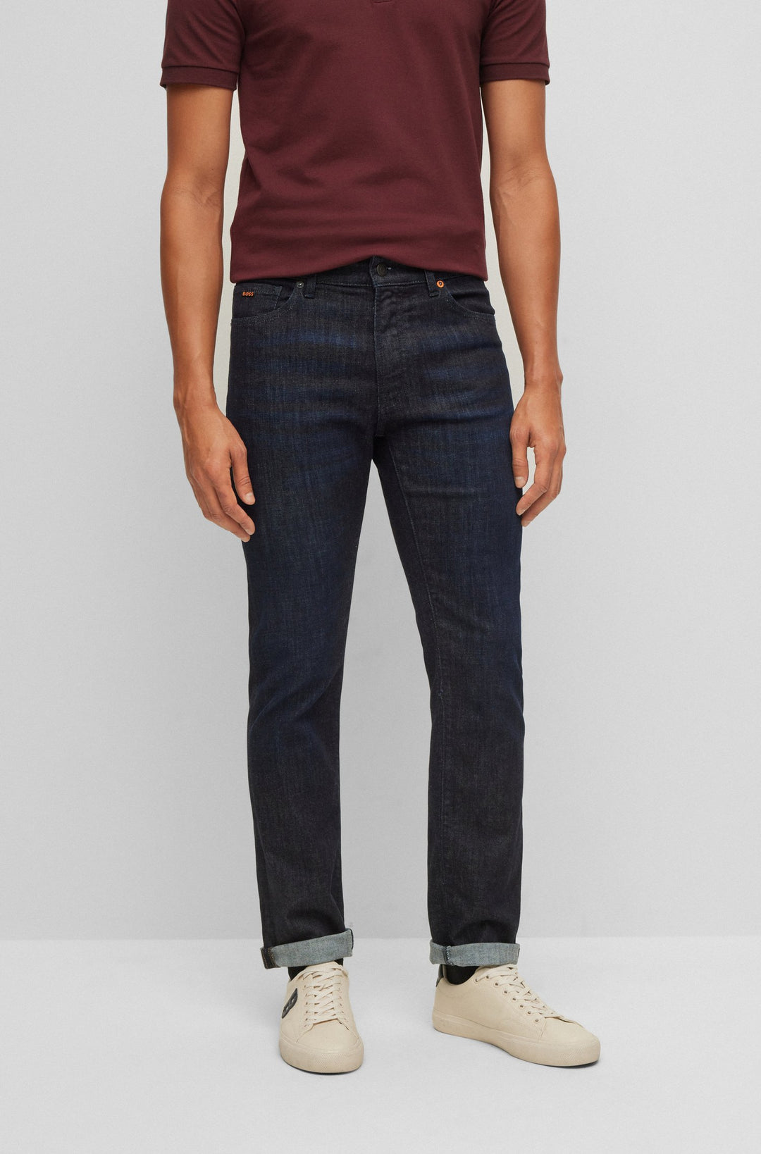 BOSS Regular Fit Jeans in cotton mix - MAINE BC-L-P 10208805 01-50471013- Concorde Fashion#color_navy-410