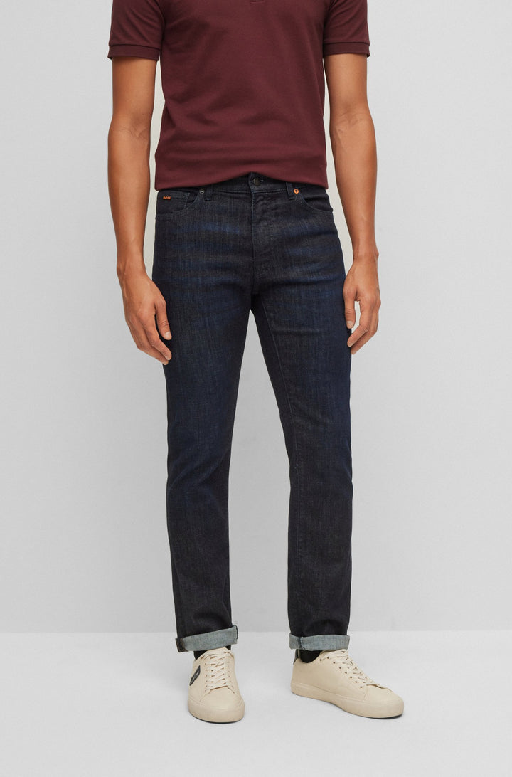 BOSS Regular Fit Jeans in cotton mix - MAINE BC-L-P 10208805 01-50471013- Concorde Fashion#color_navy-410