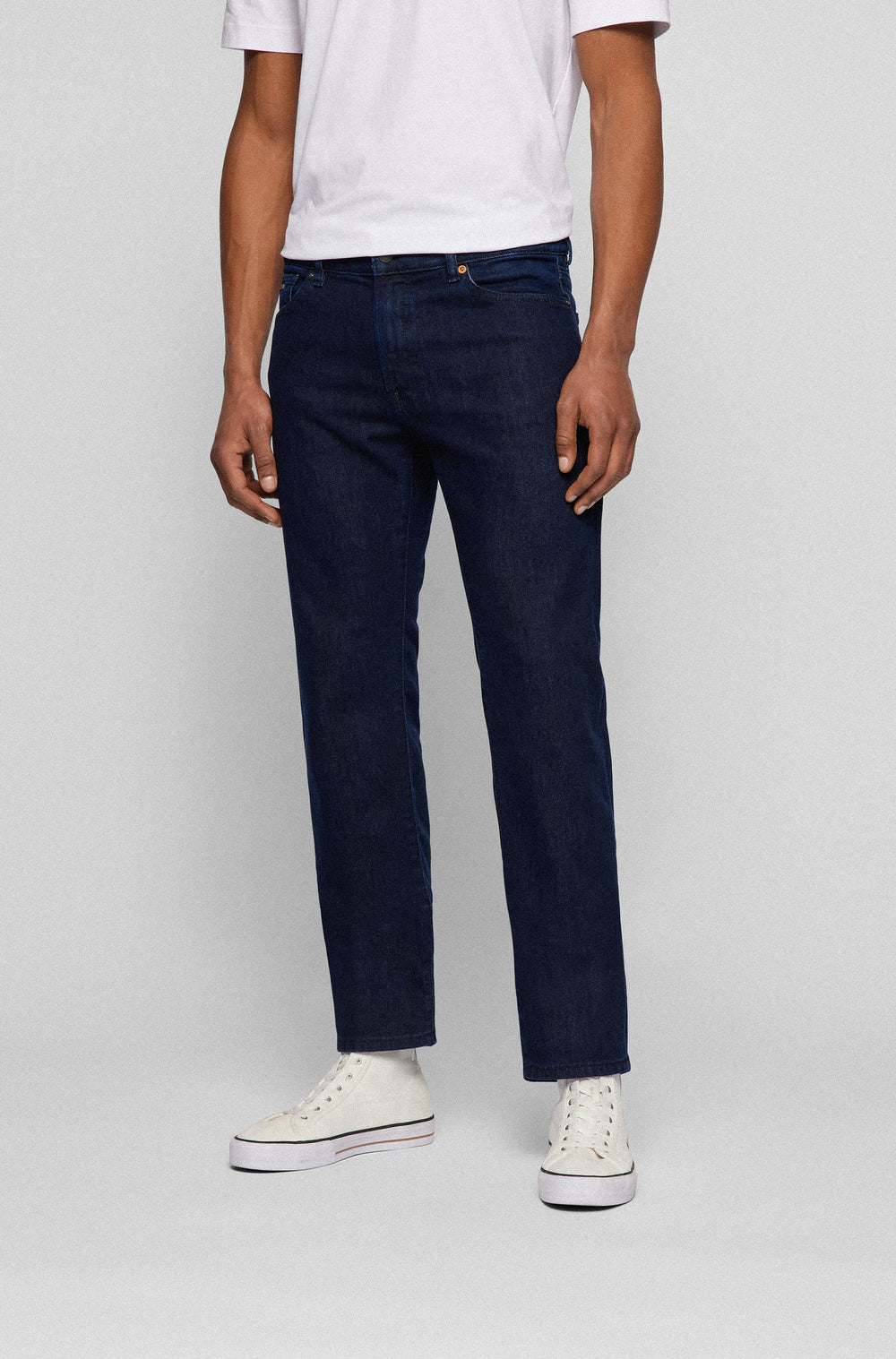 BOSS Regular Fit Jeans in cotton mix - MAINE BC-L-C 10208806 02-50471120 - Concorde Fashion#color_navy-415