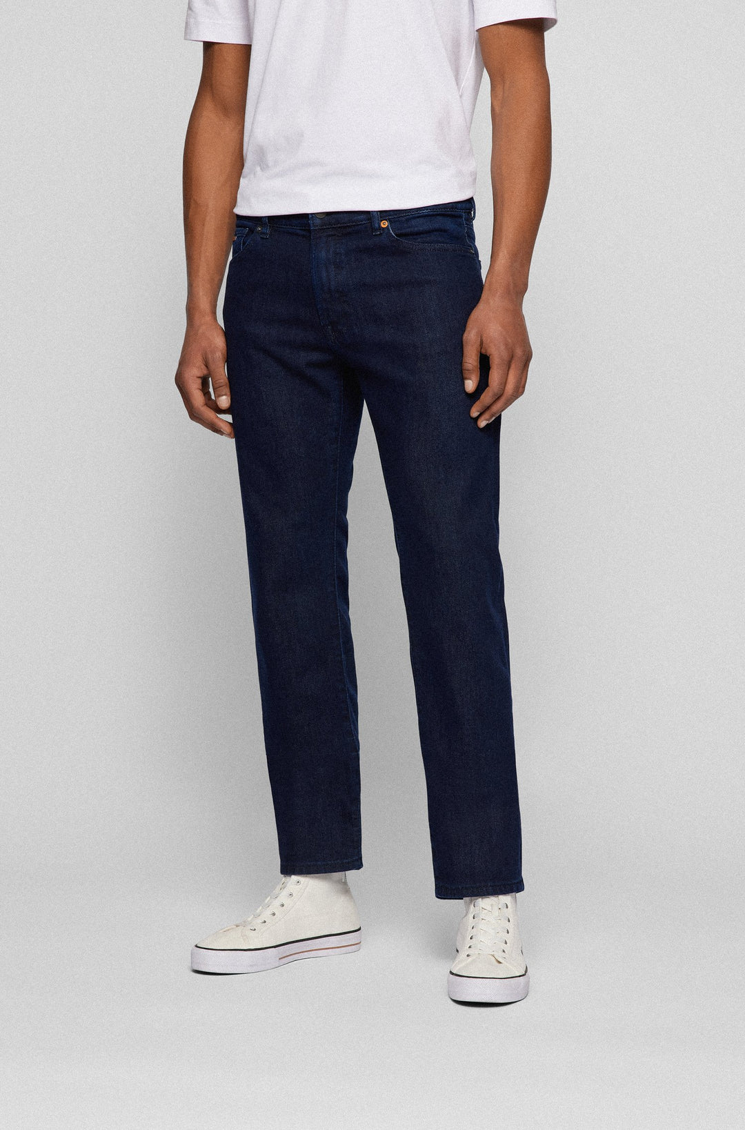 BOSS Regular Fit Jeans in cotton mix - MAINE BC-L-C 10208806 02-50471120 - Concorde Fashion#color_navy-415
