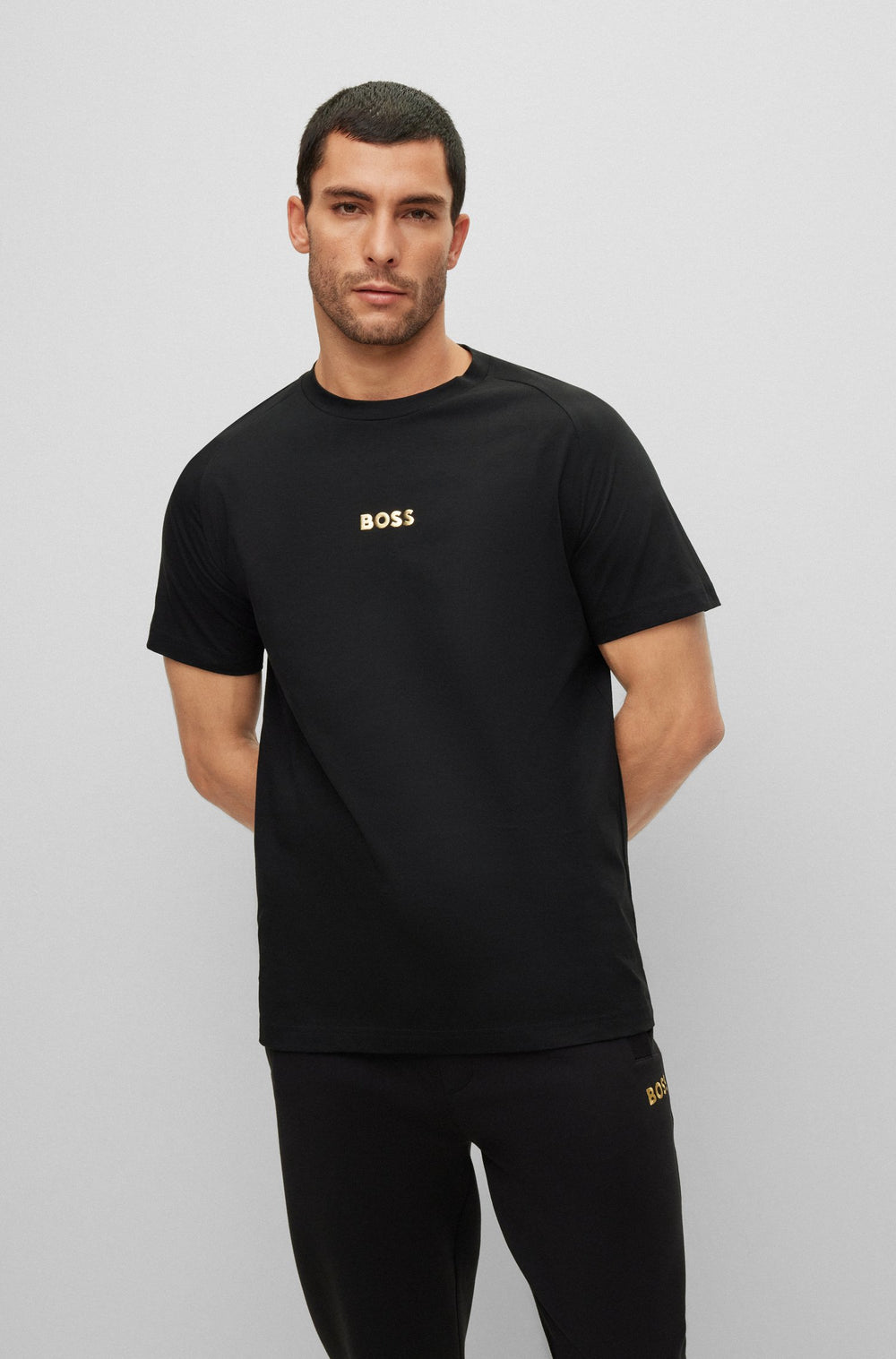 BOSS Relaxed Fit T-Shirt in cotton - TEE 2 10213473 01-50483759- Concorde Fashion#color_black-001