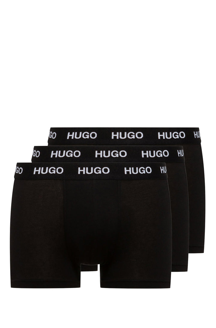 HUGO   Trunks in Cotton Mix - TRUNK TRIPLET PACK 10214465 01-50435463 - Concorde Fashion#color_black-001