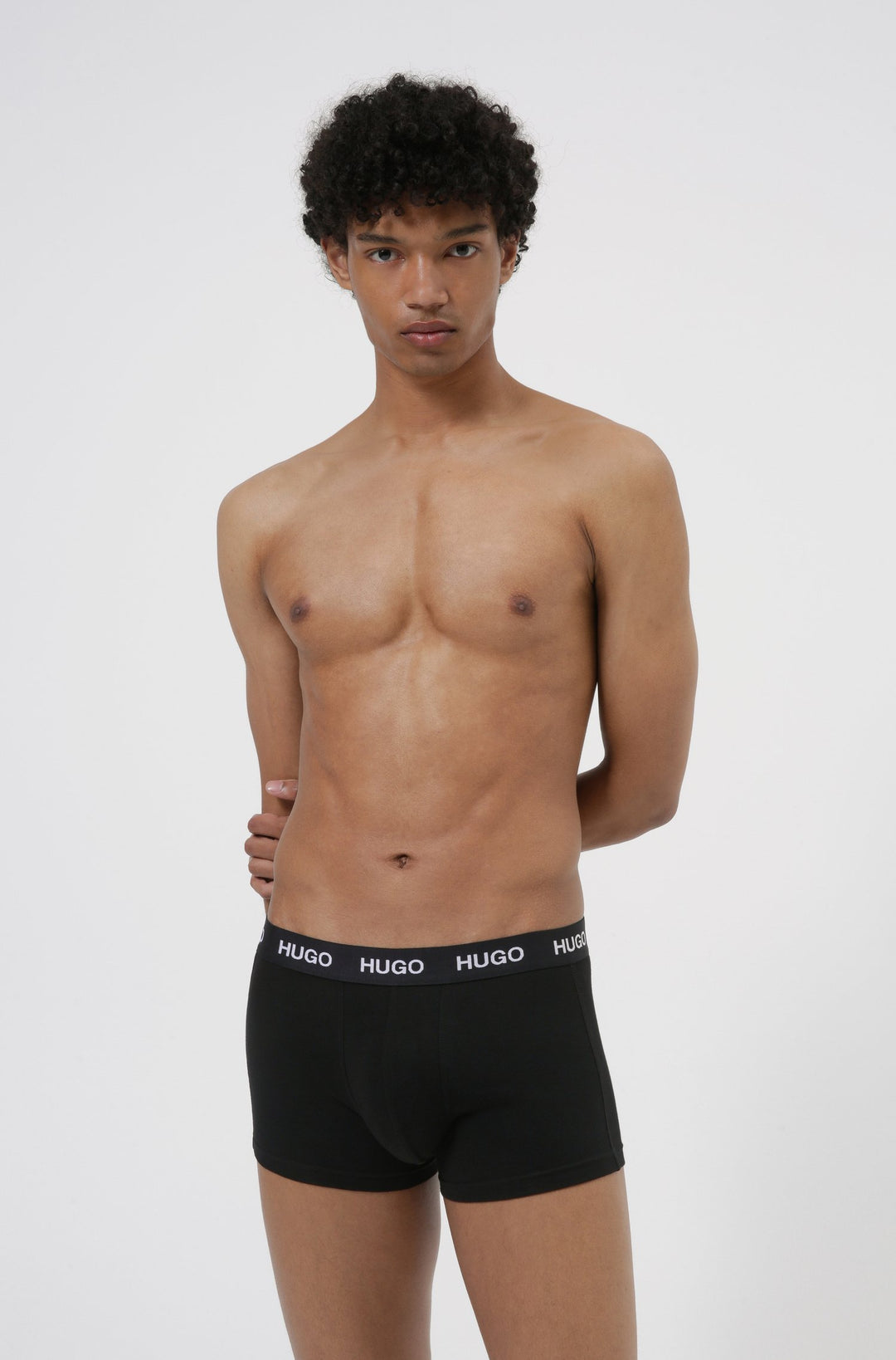 HUGO   Trunks in Cotton Mix - TRUNK TRIPLET PACK 10214465 01-50435463 - Concorde Fashion#color_black-001