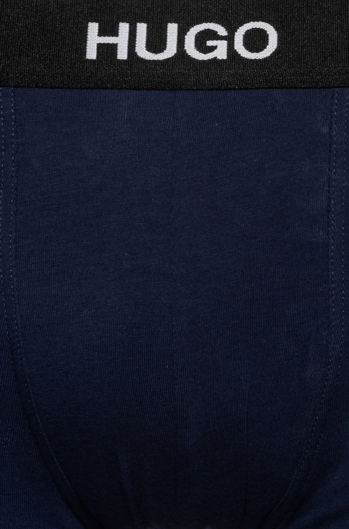 HUGO   Trunks in Cotton Mix - TRUNK TRIPLET PACK 10214465 01-50435463 - Concorde Fashion#color_navy-410