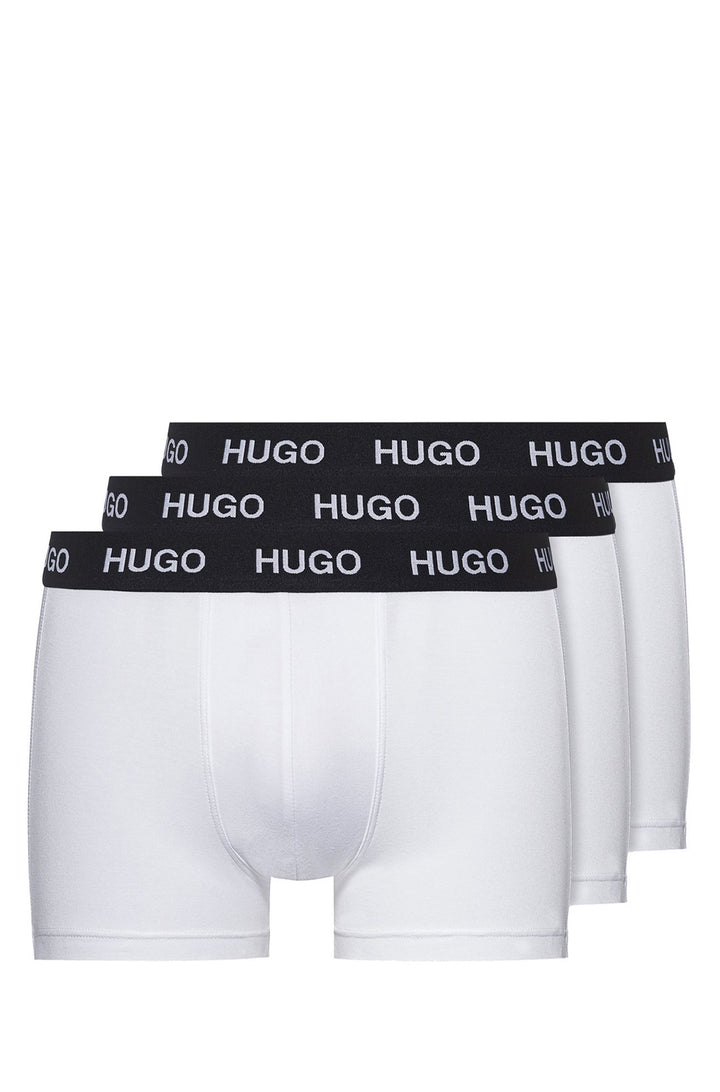 HUGO   Trunks in Cotton Mix - TRUNK TRIPLET PACK 10214465 01-50435463 - Concorde Fashion#color_white-100