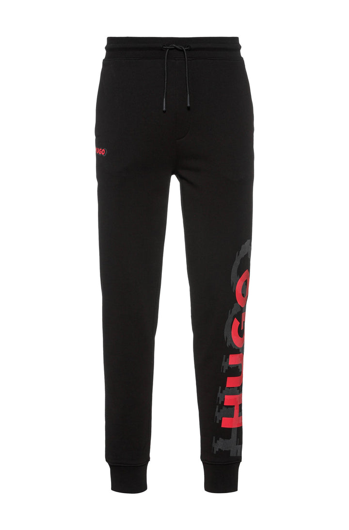 HUGO Regular Fit Jogging Pants in cotton - DARLOWE 10217099 01-50468272 - Concorde Fashion#color_black-001