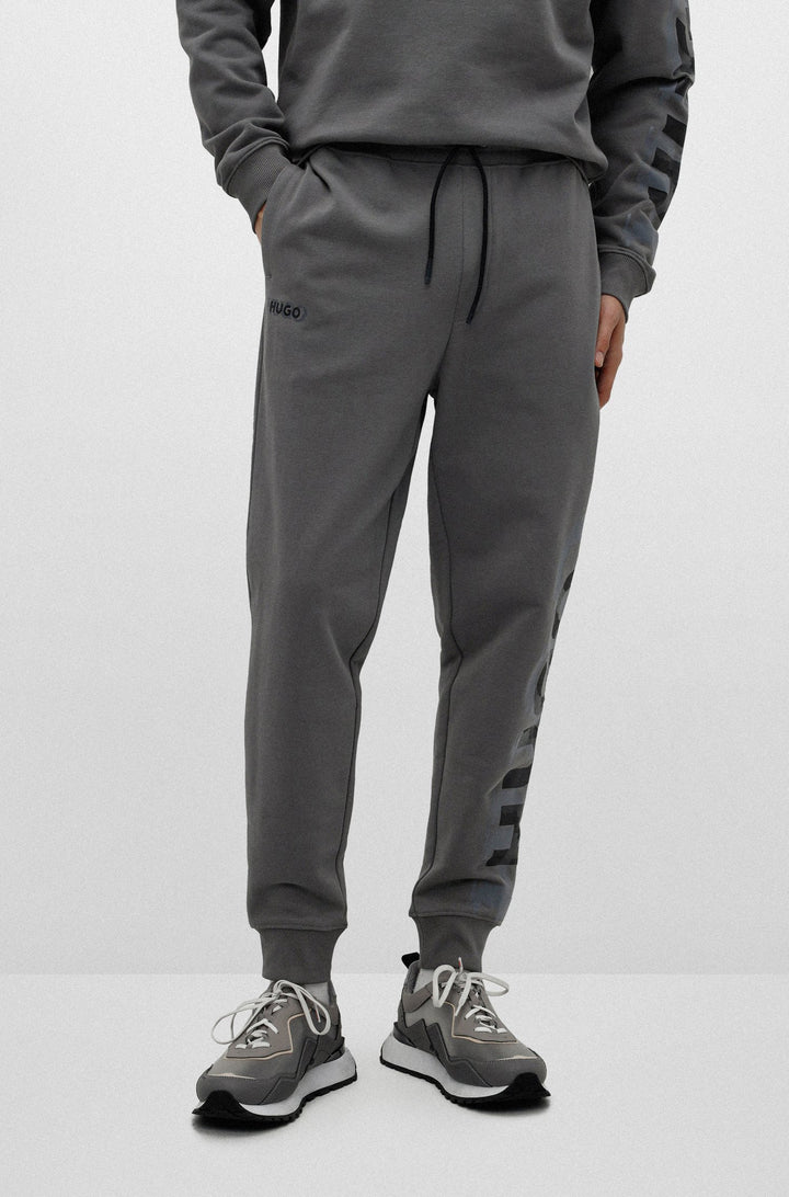 HUGO Regular Fit Jogging Pants in cotton - DARLOWE 10217099 01-50468272 - Concorde Fashion#color_grey-069
