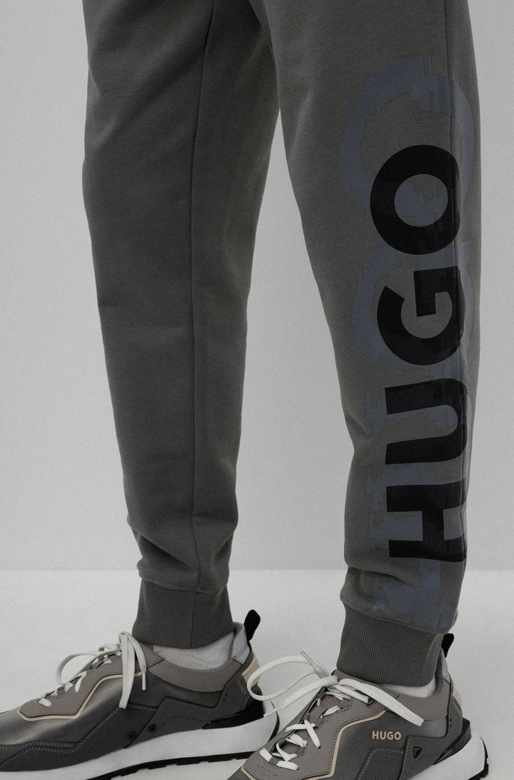 HUGO Regular Fit Jogging Pants in cotton - DARLOWE 10217099 01-50468272 - Concorde Fashion#color_grey-069