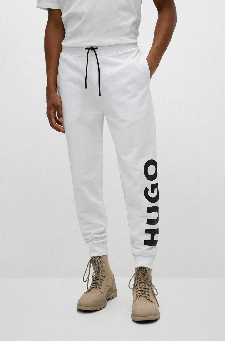 HUGO Regular Fit Jogging Pants in cotton - DARLOWE 10217099 01-50468272 - Concorde Fashion#color_white-100