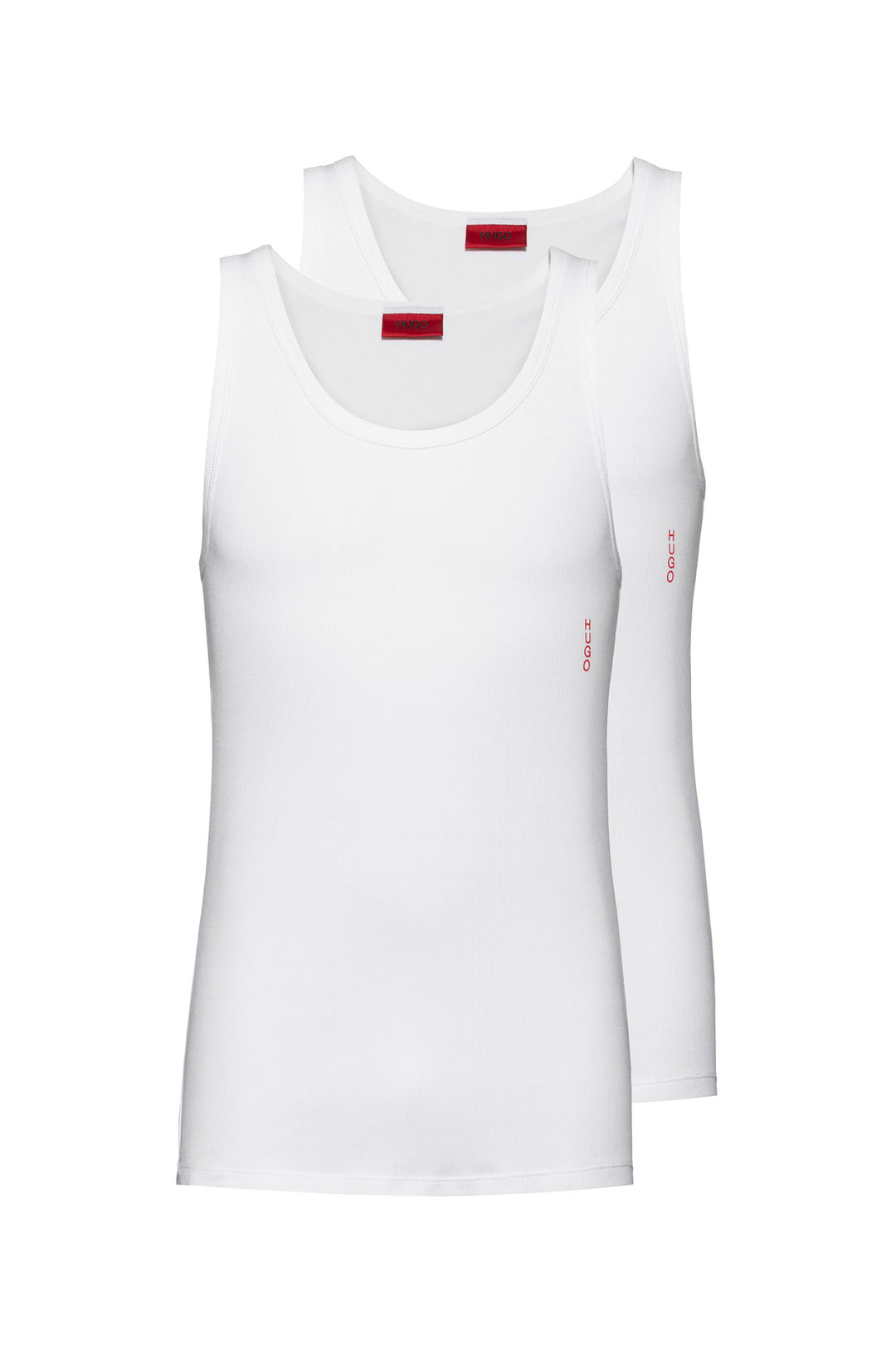 HUGO   Tank Tops in Cotton Mix - TANK TOP TWIN PACK 10217231 01-50408126 - Concorde Fashion#color_white-100