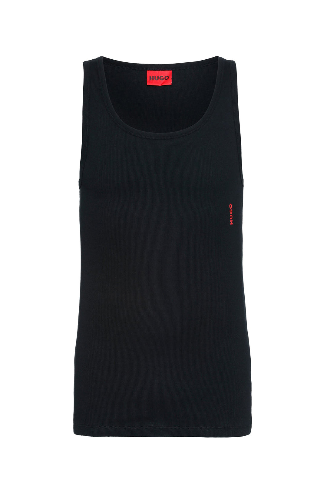HUGO Slim Fit Tank Tops in cotton mix - TANK TOP TWIN PACK 10217231 03-50469778 - Concorde Fashion#color_black-001