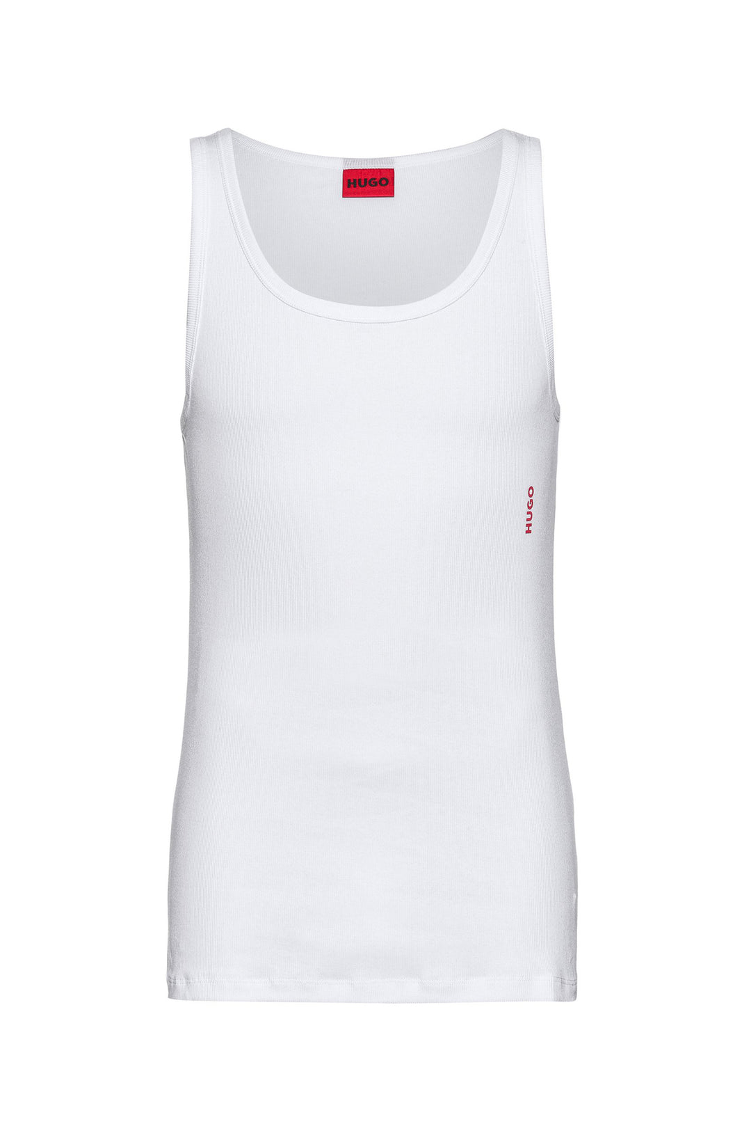 HUGO Slim Fit Tank Tops in cotton mix - TANK TOP TWIN PACK 10217231 03-50469778 - Concorde Fashion#color_white-100