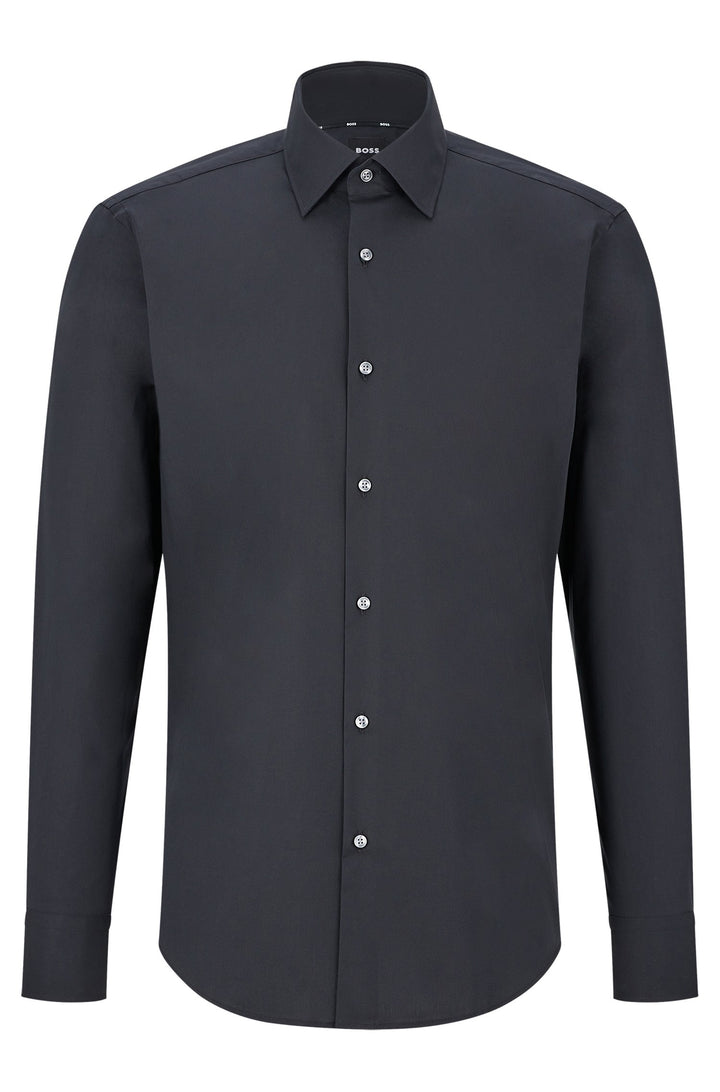 BOSS Regular Fit 250,Formal Jacket in cotton mix Solid,cotton mix - H-JOE-KENT-C1-214 10219212 01-50473265- Concorde Fashion#color_black-001