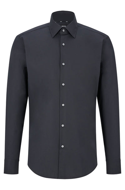 BOSS Regular Fit 250,Formal Jacket in cotton mix Solid,cotton mix - H-JOE-KENT-C1-214 10219212 01-50473265- Concorde Fashion#color_black-001