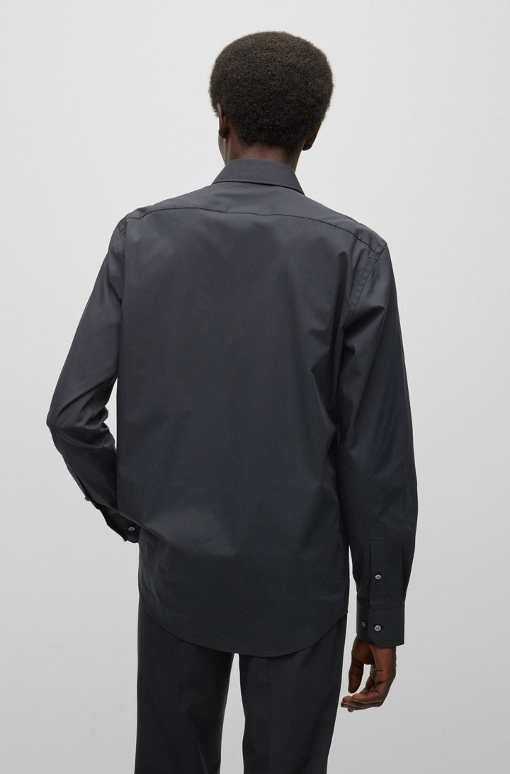 BOSS Regular Fit 250,Formal Jacket in cotton mix Solid,cotton mix - H-JOE-KENT-C1-214 10219212 01-50473265- Concorde Fashion#color_black-001