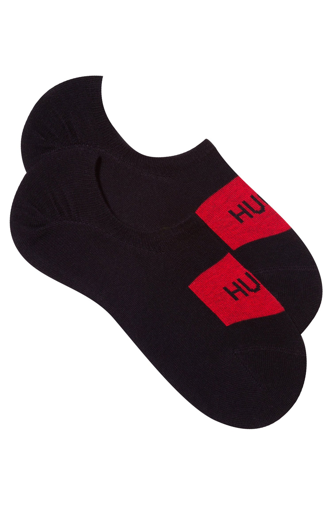 HUGO Socks in Cotton Mix - 2P LOW CUT LABEL CC 10221095 01-50439588 - Concorde Fashion#color_black-001