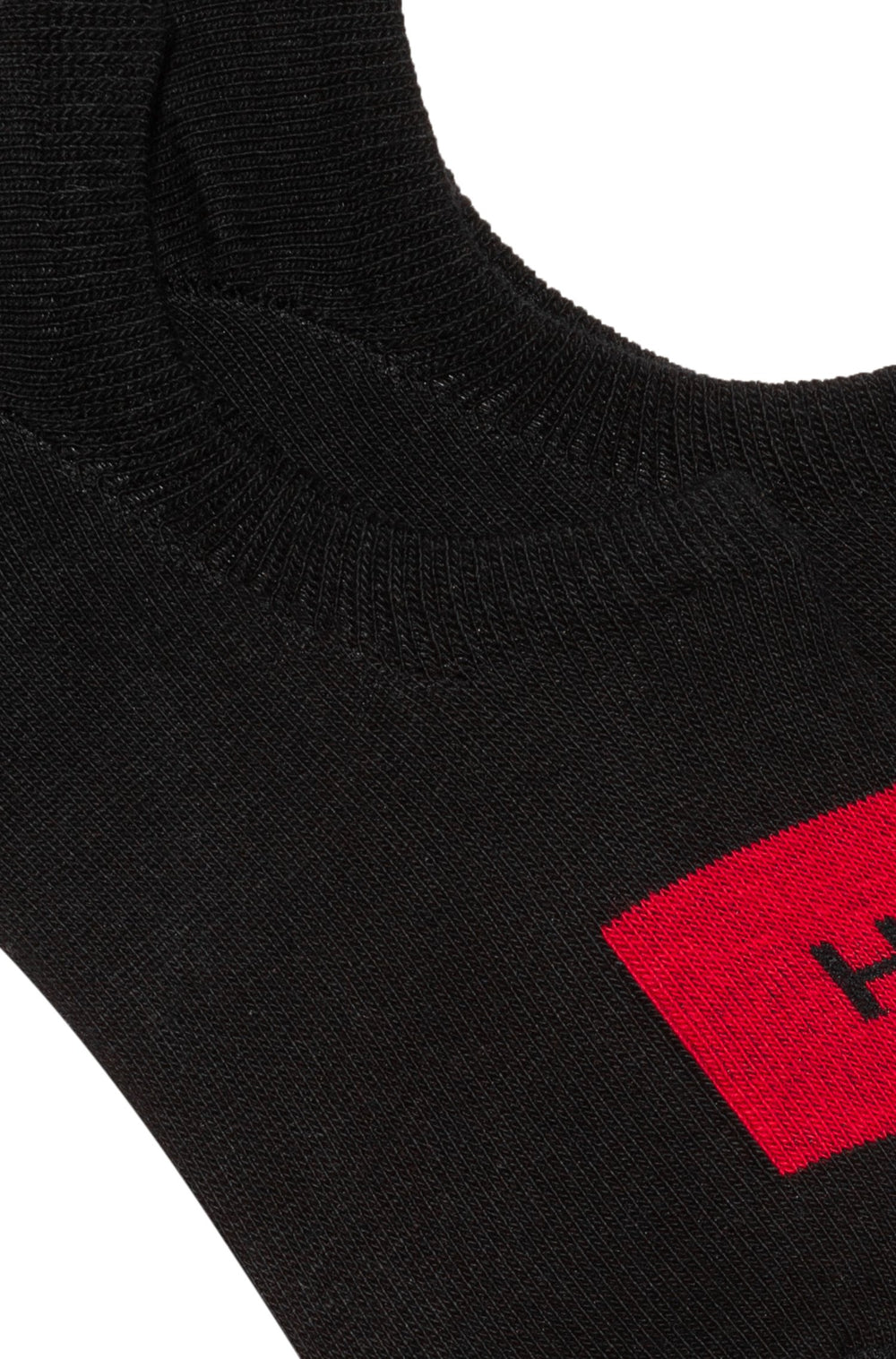 HUGO Socks in Cotton Mix - 2P LOW CUT LABEL CC 10221095 01-50439588 - Concorde Fashion#color_black-001