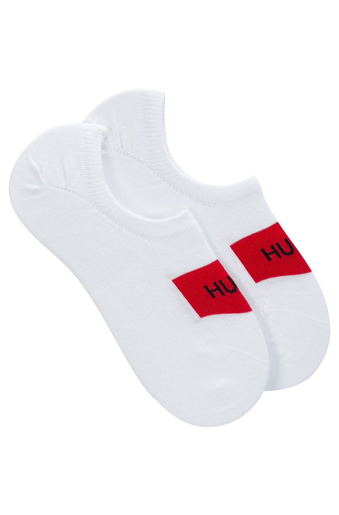 HUGO Socks in Cotton Mix - 2P LOW CUT LABEL CC 10221095 01-50439588 - Concorde Fashion#color_white-100