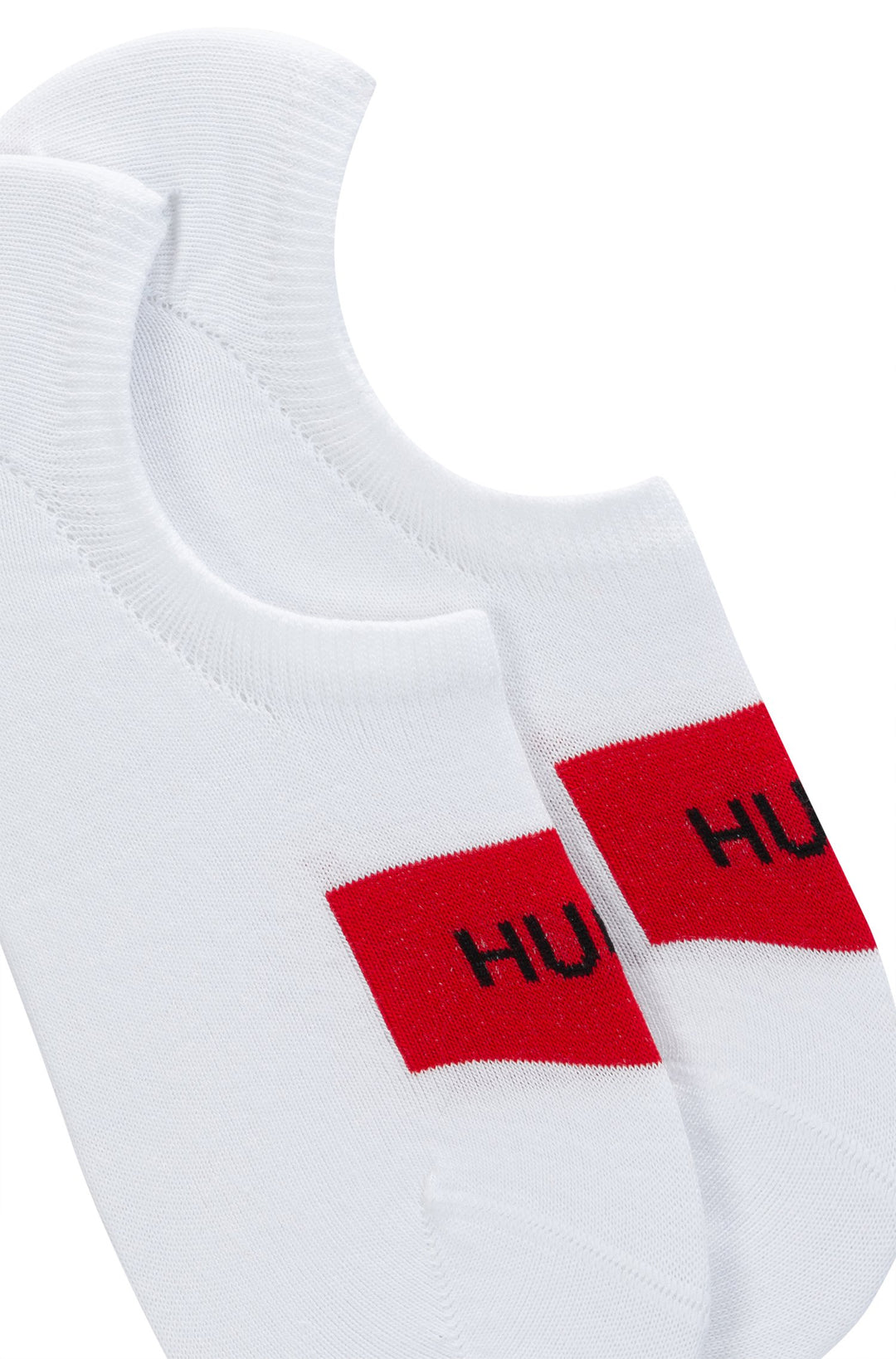 HUGO Socks in Cotton Mix - 2P LOW CUT LABEL CC 10221095 01-50439588 - Concorde Fashion#color_white-100
