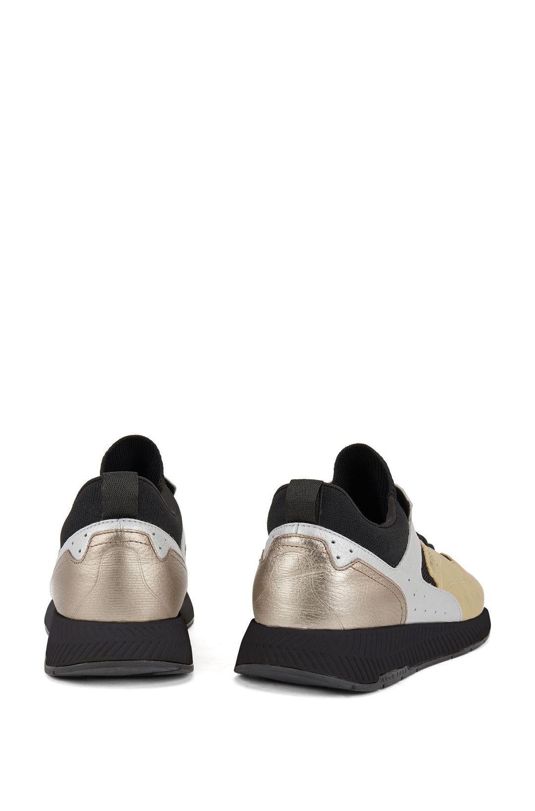 BOSS Wide Sole Sneakers in Polyester - TITANIUM_RUNN_KNTBMT 10226293-50430248 - Concorde Fashion#color_gold-715