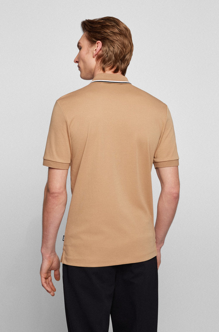 BOSS Slim Fit Polos in Cotton - PENROSE 38 10228475 01-50469360- Concorde Fashion#color_beige-260
